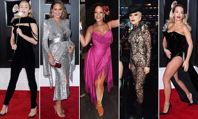 Gaun Miley Cyrus, Katie Holmes and Rita Ora Dinilai Terbaik di Karpet Merah Grammy Awards 60